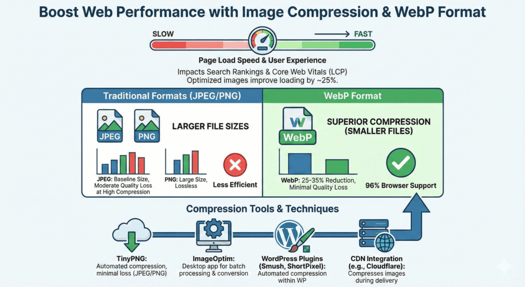 Compression and WebP Format Implementation