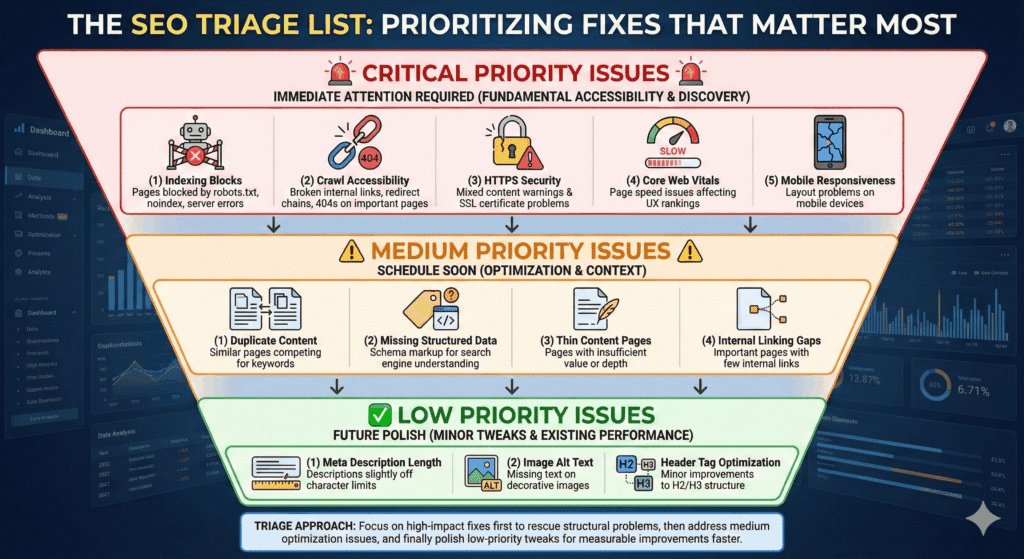 The Triage List: Priority Fixes That Matter Most