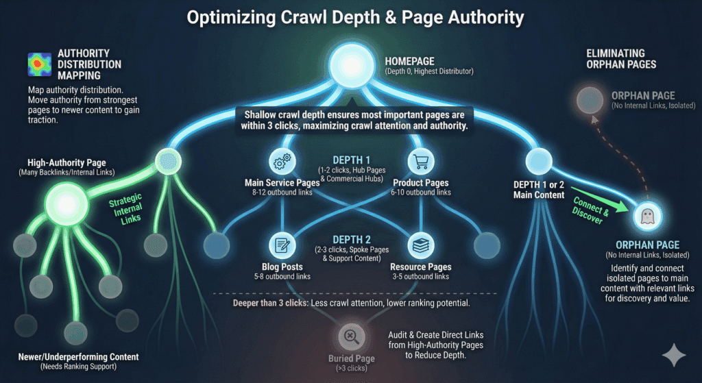 Optimizing Crawl Depth and Page Authority