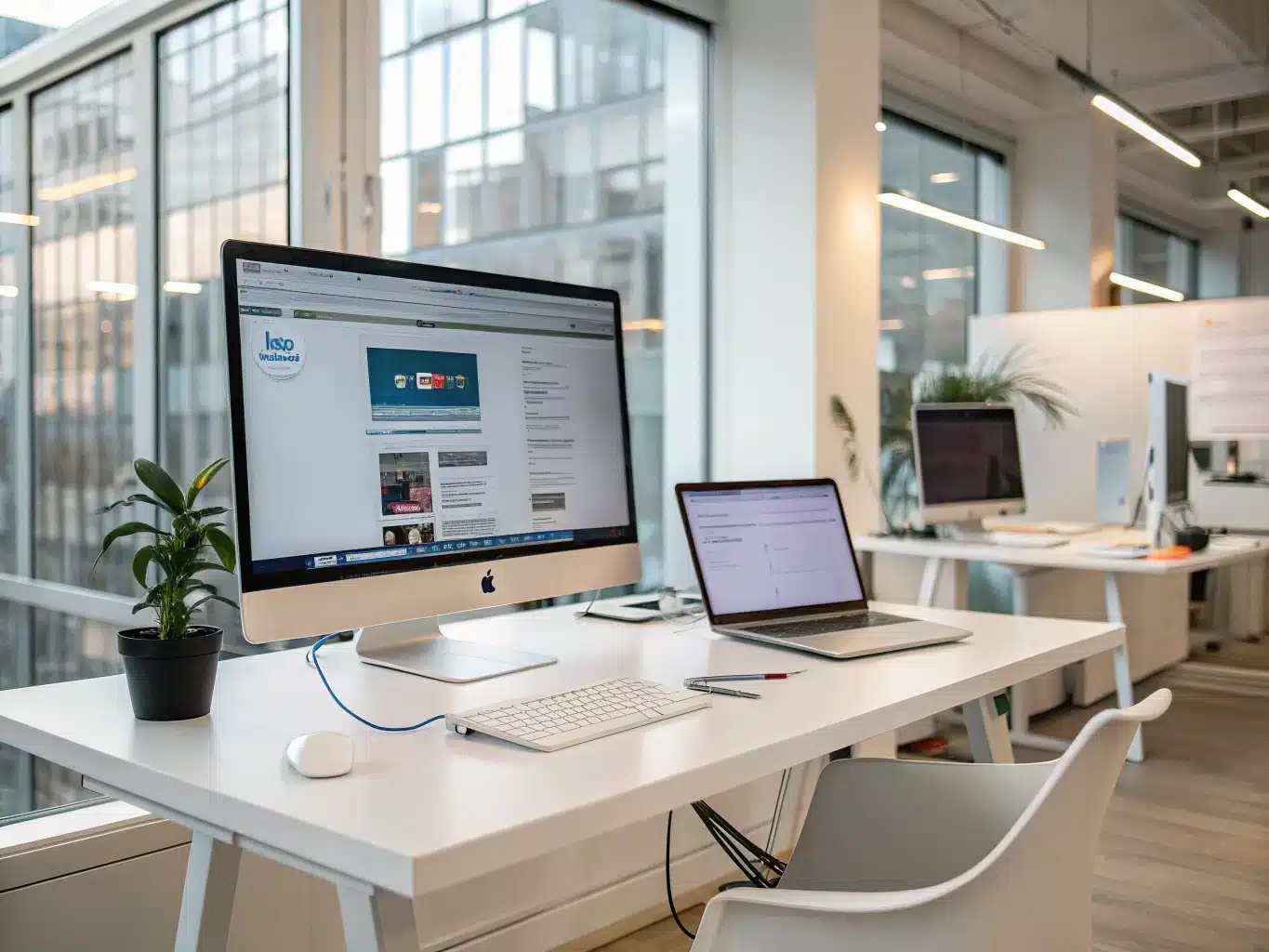 A scene representing Digital PR and Brand Authority Building.