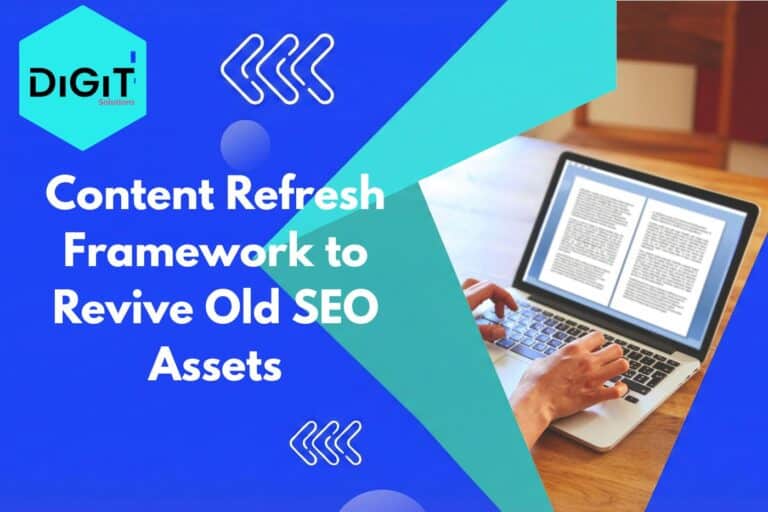 Content Refresh Framework to Revive Old SEO Assets