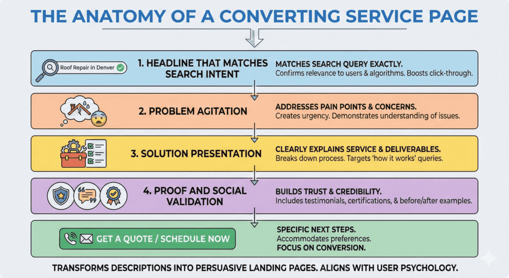 The Anatomy of a Converting Service Page