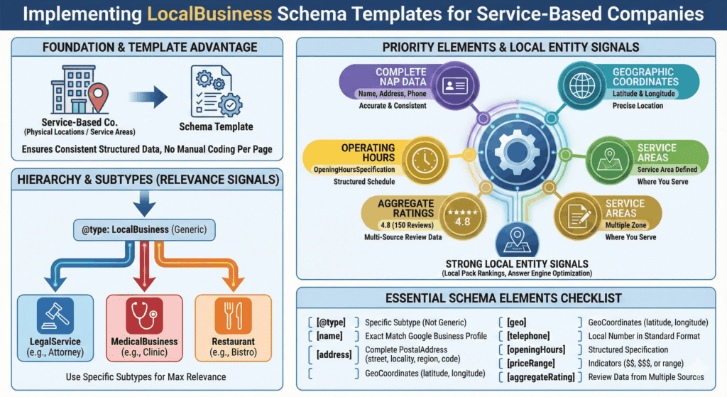Implementing LocalBusiness Schema Templates
