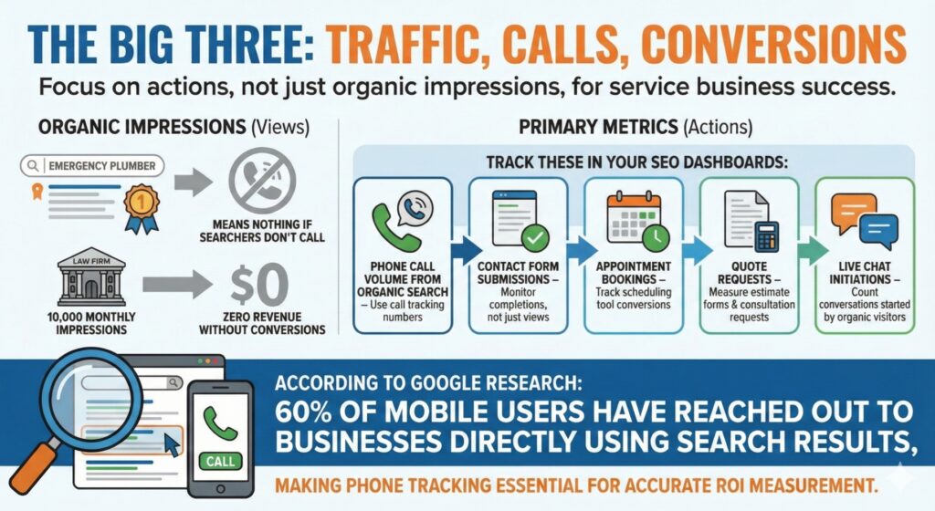 The Big Three: Traffic, Calls, Conversions